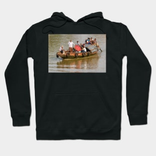 Boats on the Hooghly 03 Hoodie